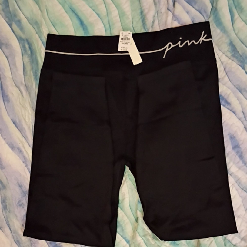 PINK Victoria's Secret Women's Black seamlesss Leggings Nwt